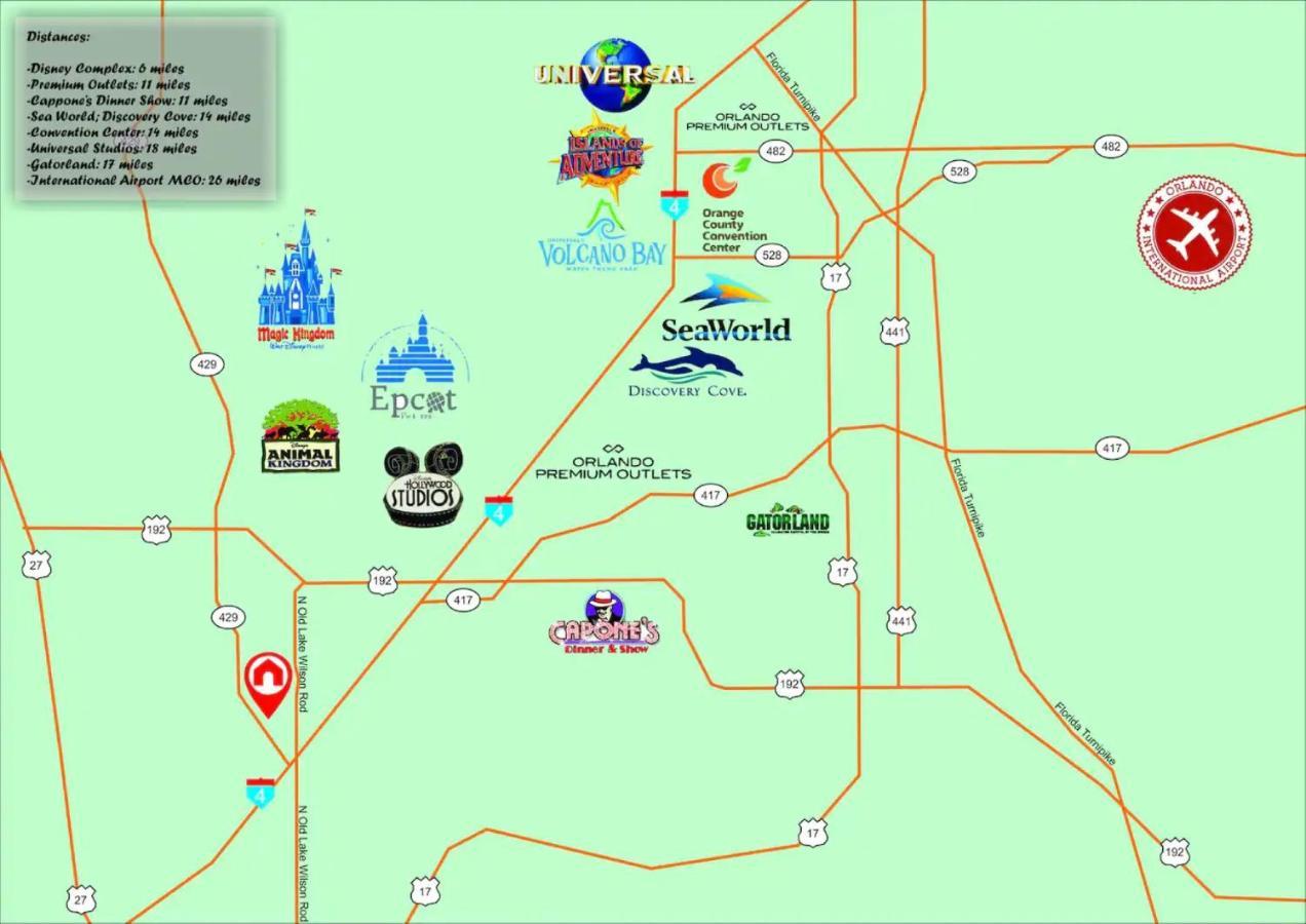 Epic Family Fun! Games & Theme Room, Pool - Encore Resort, Near Disney Orlando Exterior foto