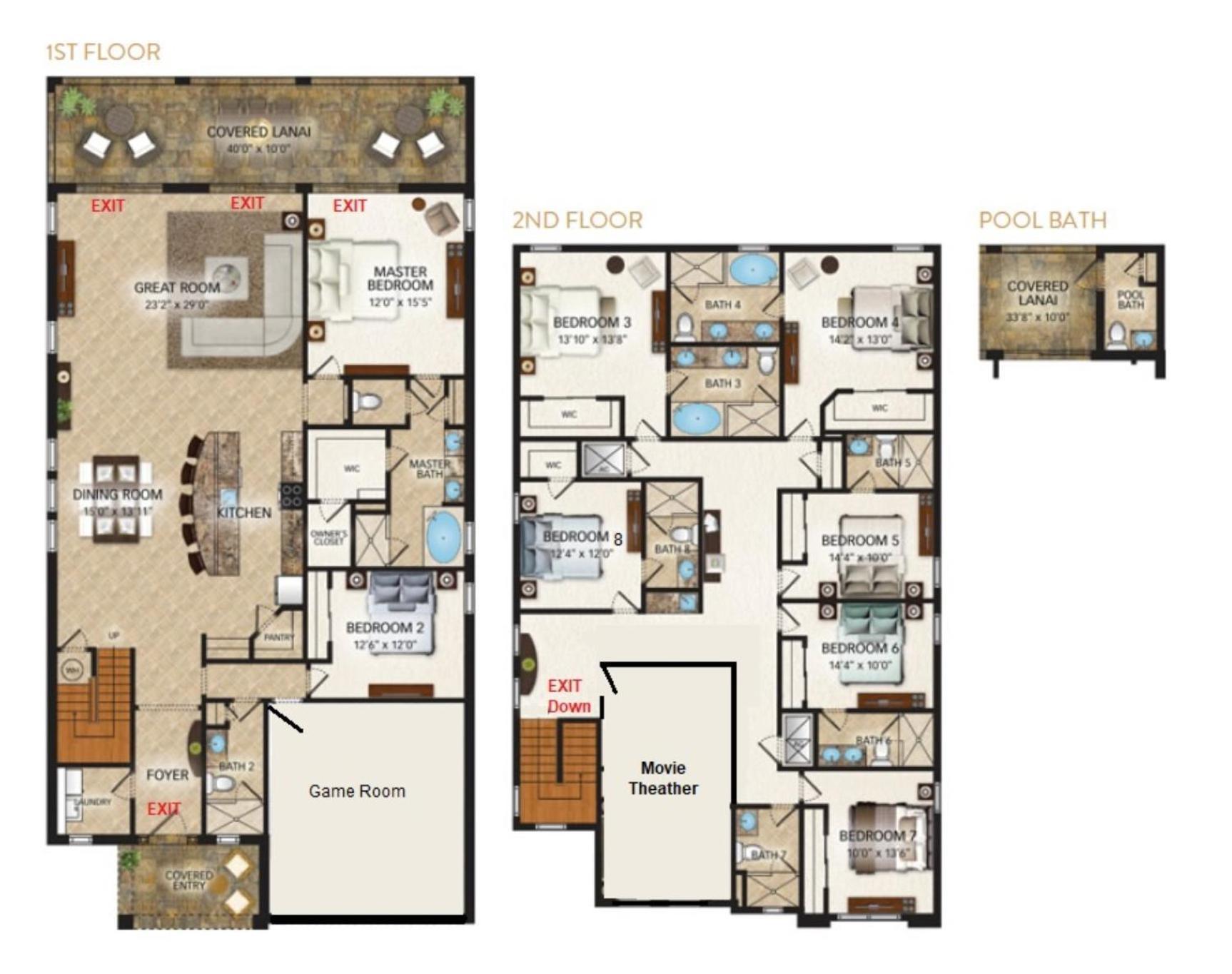 Epic Family Fun! Games & Theme Room, Pool - Encore Resort, Near Disney Orlando Exterior foto